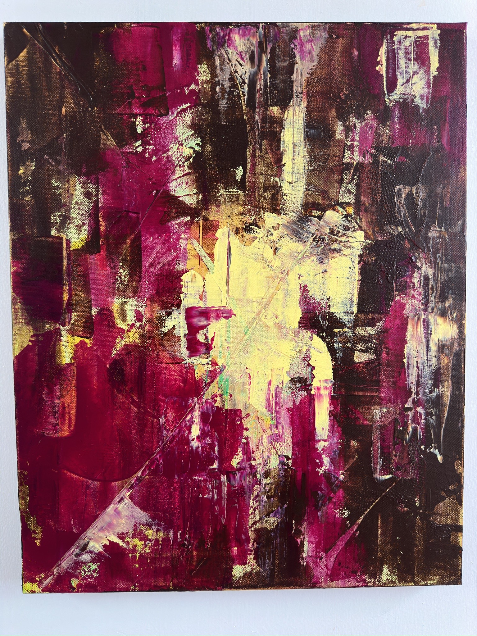 Fire Within 1, 16 x 20 acrylic on canvas